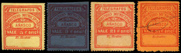 Ed. 18/20+201a Telégrafos Municipales - 1888. “Añasco”. Serie Completa 4 Valores En Nuevo, Sin Goma… - Puerto Rico