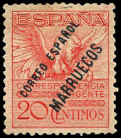 Ed. * 62 - 1929. Emisión Especial UPU. 20 Cts. Urgente.(Valor Clave De La Emisión).Centraje Lujo. Tirada 200 Ejemplares - Sonstige & Ohne Zuordnung