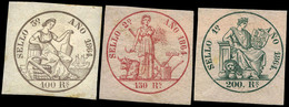 Alemany 43/51 - 1864. Pólizas. 9 Valores En Diversos Colores. Serie Completa. Goma Original. Rara En Esta Condición - Fiscaux