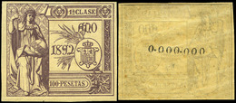 Alemany 364/75 - 1892. Pólizas. 12 Valores. Serie Completa Con Numeración 000.000 Al Dorso…. - Revenue Stamps