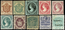 Telégrafos 1864/1940 - Colección En Nuevo, Prácticamente Completa (faltan 2 Sellos Y 2 En Usado Taladro) - Collections