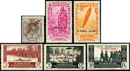Cabo Juby 1916/1948 - Colección Montada En Hojas Album Edifil, Completa + 70%. Sellos En Nuevo Y Usado - Colecciones