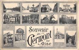 60-CLERMONT-SUR-OISE- SOUVENIR MULTIVUES - Clermont