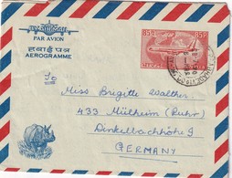 INDE 1970   ENTIER POSTAL/GANZSACHE/POSTAL STATIONERY  AEROGRAMME DE BOMBAY POUR MÜLHEIM - Aérogrammes