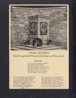 Dt. Reich AK Hann. Münden Denkmal Weserlied 1935 - Hannoversch Muenden