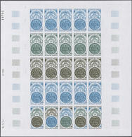 France 1801 Hotel Des Invalides Feuille Entière Essais De Couleur. Full Sheet Color Proofs. Monnaie Coin - Other & Unclassified