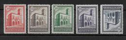 SAN MARINO - 1932 - YVERT N° 159/163 ** MNH (161 * MLH) - COTE = 680 EUR - Nuevos