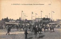 60-CHANTILLY- LE CHAMP DE COURSES- UNE COURSE D'AMATEUR - Chantilly