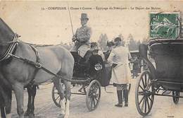 60-COMPIEGNE- CHASSE A COURRE- EQUIPAGE DU FRANCPORT- LE DEPART DES MAÎTRE - Compiegne