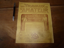 1924 LES TRAVAUX DE L'AMATEUR:Comment Faire(Tobogan,Mongolfière,Verni-tampon,Tue-insectes électrique,Etamage, TSF) ; Etc - Do-it-yourself / Technical