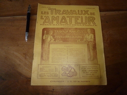 1924 LES TRAVAUX DE L'AMATEUR:Comment Faire(Tobogan,Mongolfière,Verni-tampon,Tue-insectes électrique,Etamage, TSF) ; Etc - Bricolage / Técnico