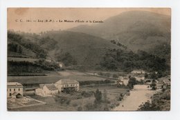 - CPA LICQ (64) - La Maison D'École Et La Cascade 1906 - Edition C. C. 161 - - Autres & Non Classés