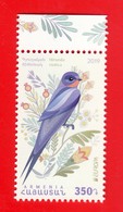 Armenien / Arménie / Armenia 2019, EUROPA Europe CEPT, National Birds, Fauna Swallow - MNH - 2019