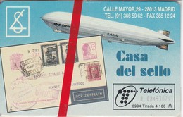 TARJETA DE ESPAÑA DE CASA DEL SELLODE TIRADA 4100  NUEVA-MINT (SELLO-STAMP) - Sellos & Monedas