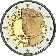 SLOVAKIA 2 EURO 2019 - 100th Anniversary Of The Death Of Milan Rastislav Štefánik - UNC Quality - In Stock - Slovacchia