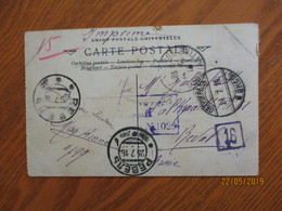 FRANCE ALGERIE CONSTANTINE 1916 TO RUSSIA REVAL VIA ST. PETERSBURG MILITARY CENSOR , POSTCARD 1 TYPES ARABES  LION  ,0 - Other & Unclassified