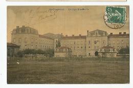 Loire 42 - St Chamond Collège Ste Marie Carte Toilée 1908 - Saint Chamond