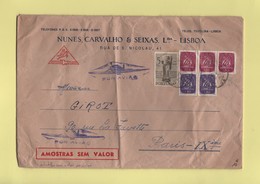 Portugal - Echantillon Sans Valeur Par Avion Pour La France - Lisbonne - Lisboa - Postmark Collection