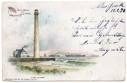 SOUVENIR OF GREATER NEW YORK-1898-FIRE ISLAND - Multi-vues, Vues Panoramiques