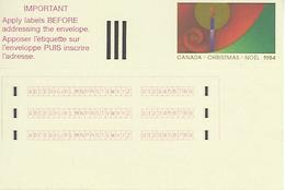 CANADA, 1984, Stick 'n Tick Label - Viñetas De Franqueo - Stic'n'Tic