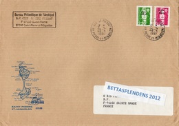 LSC 1997 - Cachet ST PIERRE / ST PIERRE ET MIQUELON Sur Timbres Marianne - Lettres & Documents