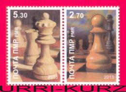 TRANSNISTRIA 2013 Sports Chess Famous People Grandmaster A.S.Lutikov Birth 60th Anniversary 2v Se-tenant MNH - Autres
