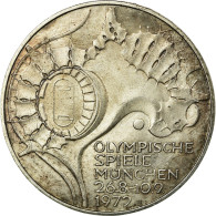 Monnaie, République Fédérale Allemande, 10 Mark, 1972, Karlsruhe, SUP - Otros & Sin Clasificación