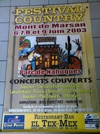 Affiches  - Festival Country à Mont De Marsan 2003 - Plakate & Poster