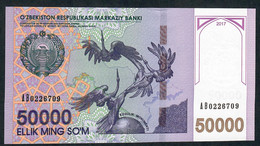 UZBEKISTAN P85 50.000 Or 50000 SOM 2017  #AB   UNC. - Uzbekistán