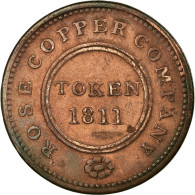 Monnaie, Grande-Bretagne, Rose Copper Company, Halfpenny Token, 1811 - Altri & Non Classificati