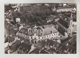 CPSM LOUDEAC (Côtes D'Armor) - Vue Aérienne La Mairie - Loudéac