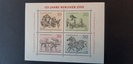 Deutschland Westberlin 1969- Block 2 125 Jahre Berliner Zoo MiNr. 339-341 **postfrisch - Blocks & Kleinbögen