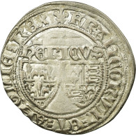 Monnaie, France, Henri VI, Blanc Aux Écus, Saint Lô, TTB+, Billon - 1422-1453 Hendrik VI Van Engeland