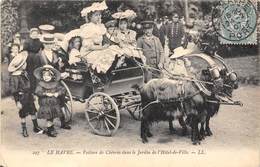 76-LE HAVRE-VOITURE DE CHEVRES DANS LE JARDIN DE L'HÔTEL DE VILLE - Ohne Zuordnung