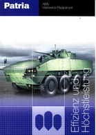 CA571 - PATRIA AMV Vielzweck-Radpanzer, Werbefolder, 7 Seiten, Deutsch, Neuwertiger Zustand - Altri & Non Classificati