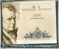 NUMISMATICA - ANNO 1995 - RARA EMISSIONE DIVISIONALE 11 VALORI PIETRO MASCAGNI Confezione Zecca GRIGIA - Tiratura 44.558 - Mint Sets & Proof Sets