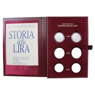 ITALIA REPUBBLICA SOLO ANNO 1999 - Storia Della Lira FIOR DI CONIO - INCLUSO COFANETTO ROSSO FLOCCATO - Herdenking