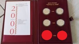 ITALIA REPUBBLICA SOLO ANNI 1998 - 1999  - VERSO IL DUEMILA 2000 - FIOR DI CONIO - INCLUSO COFANETTO ROSSO FLOCCATO - Gedenkmünzen