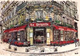 CPM - PARIS - Restaurant "La Prégrille" - Carte PUB Illustrée R.Armbruster - Cafés, Hotels, Restaurants