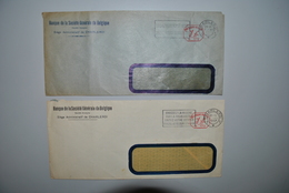 Belgique 1942/44 Enveloppes Banque Société Générale Belgique - Other & Unclassified