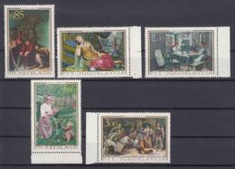Yugoslavia Republic 1967 Art Paintings Mi#1257-1261 Mint Never Hinged - Unused Stamps