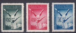 Yugoslavia Republic, Sport 1947 Mi#524-526 Mint Hinged - Unused Stamps