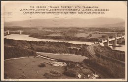 Menai Straits, Llanfairpwllgwyngyll, Anglesey, 1935 - Photochrom Postcard - Anglesey