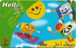 Syria - STE - Hello Syria - Water Skiing, Prepaid 200S.P, Used - Syrien