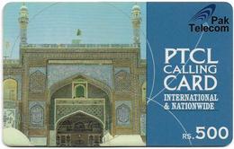 Pakistan - PTCL - Mosque, Prepaid 500Rs, Used - Pakistán