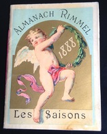 Parfum Rimmel Ravissant Almanach Calendrier 1888 Saisons Sapin NOEL Angelot Enfants Chaix Cheret - Petit Format : ...-1900