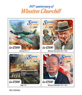 Sierra Leone. 2019 145th Anniversary Of Winston Churchill. (0405a)  OFFICIAL ISSUE - Sir Winston Churchill