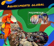 Mozambique. 2019 Global Warming. (027b)  OFFICIAL ISSUE - Protection De L'environnement & Climat