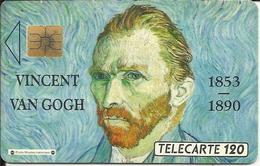 Télécarte 120 U , Du 04/90 , " Vincent VAN GOGH 1853-1890 " Puce: SO3 , N° F 0114 A , N° Controle A 05912 - 1990