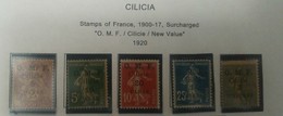 O) 1920 FRENCH OCCUPATION - CILICIA, SOWER, LIBERTY - EQUALITY - FRATERNITY, OVERPRINTED  SURCHARGE OCCUPATION MILITAIRE - Ungebraucht